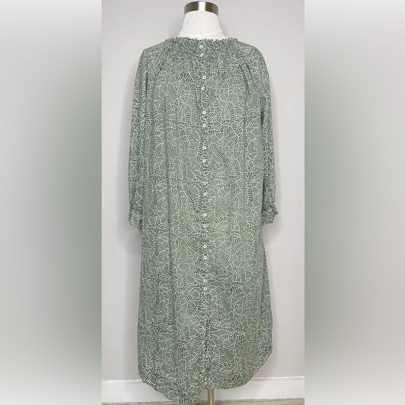 mirth Dresses & Skirts - Mirth Caftans Green Pattern Dress s